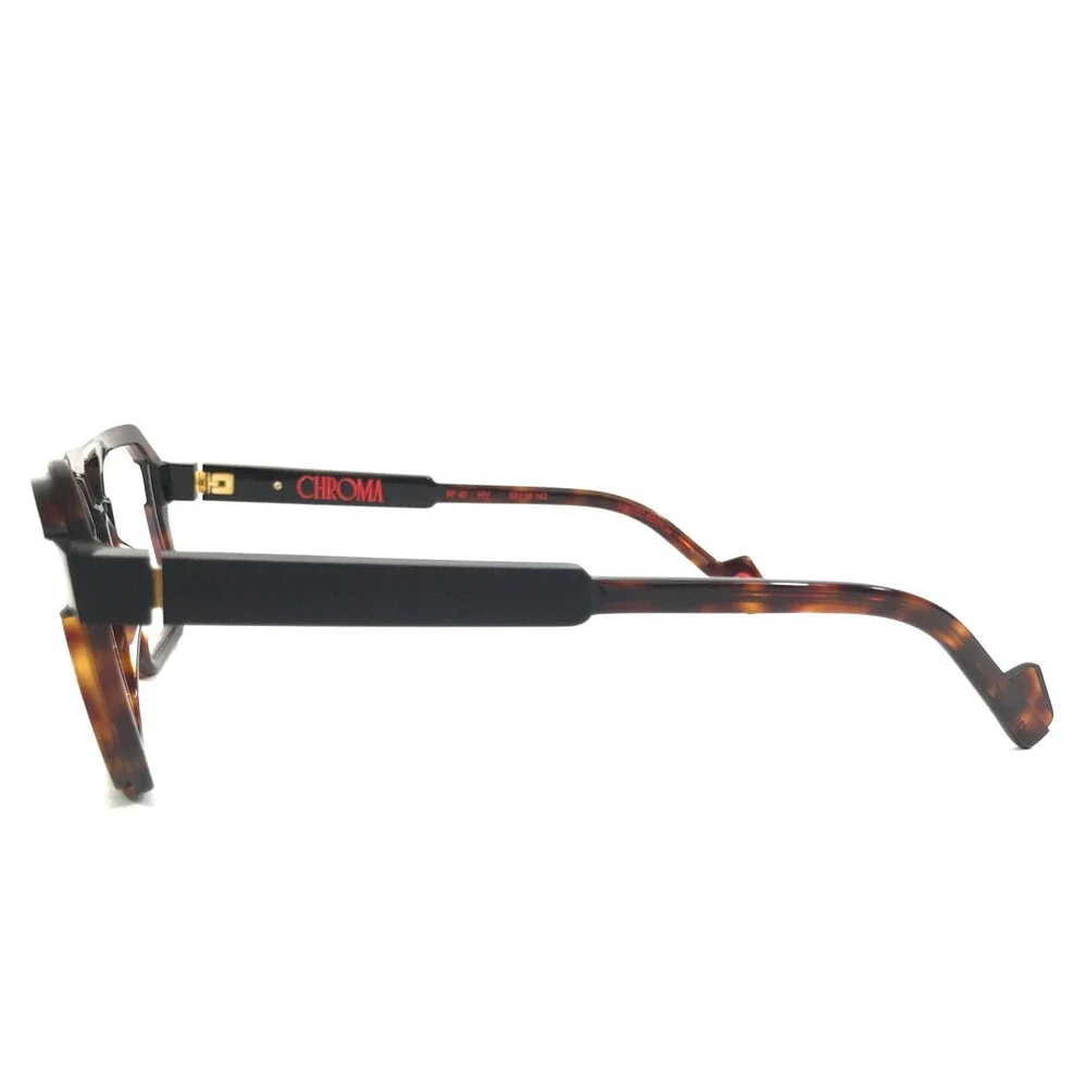 Etnia Barcelona Eyeglasses Frames CHROMA N41 HV Havana Black Brown 53-16-142